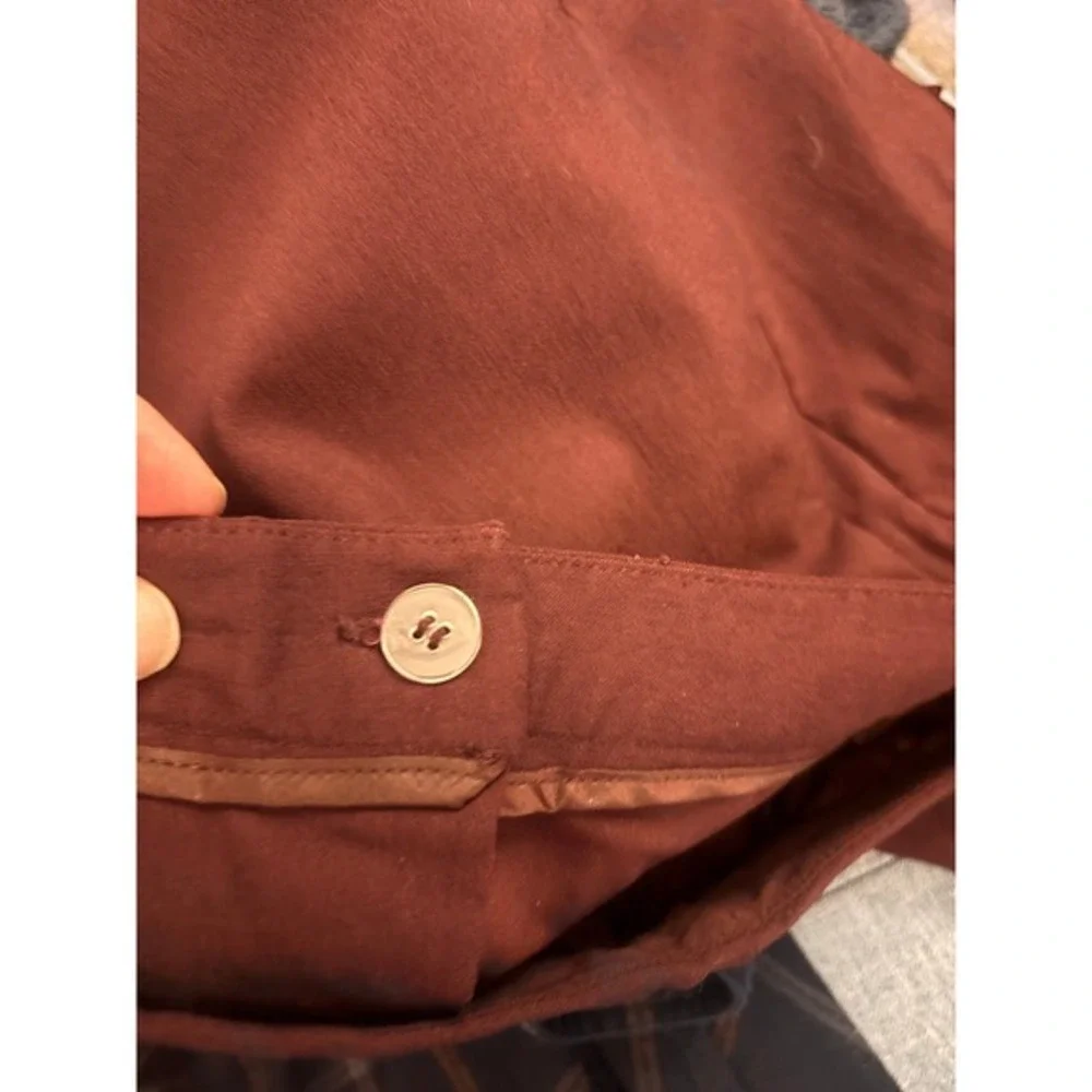 Mario Serrani‎ Burgundy Trousers Womens Size 8 Straight Leg Career Office Pants